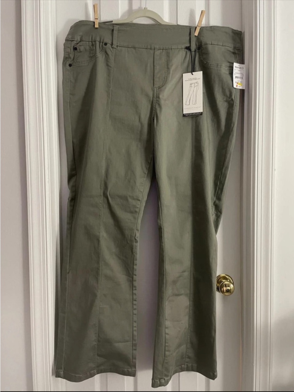 Olive Green Women’s slim flare pants